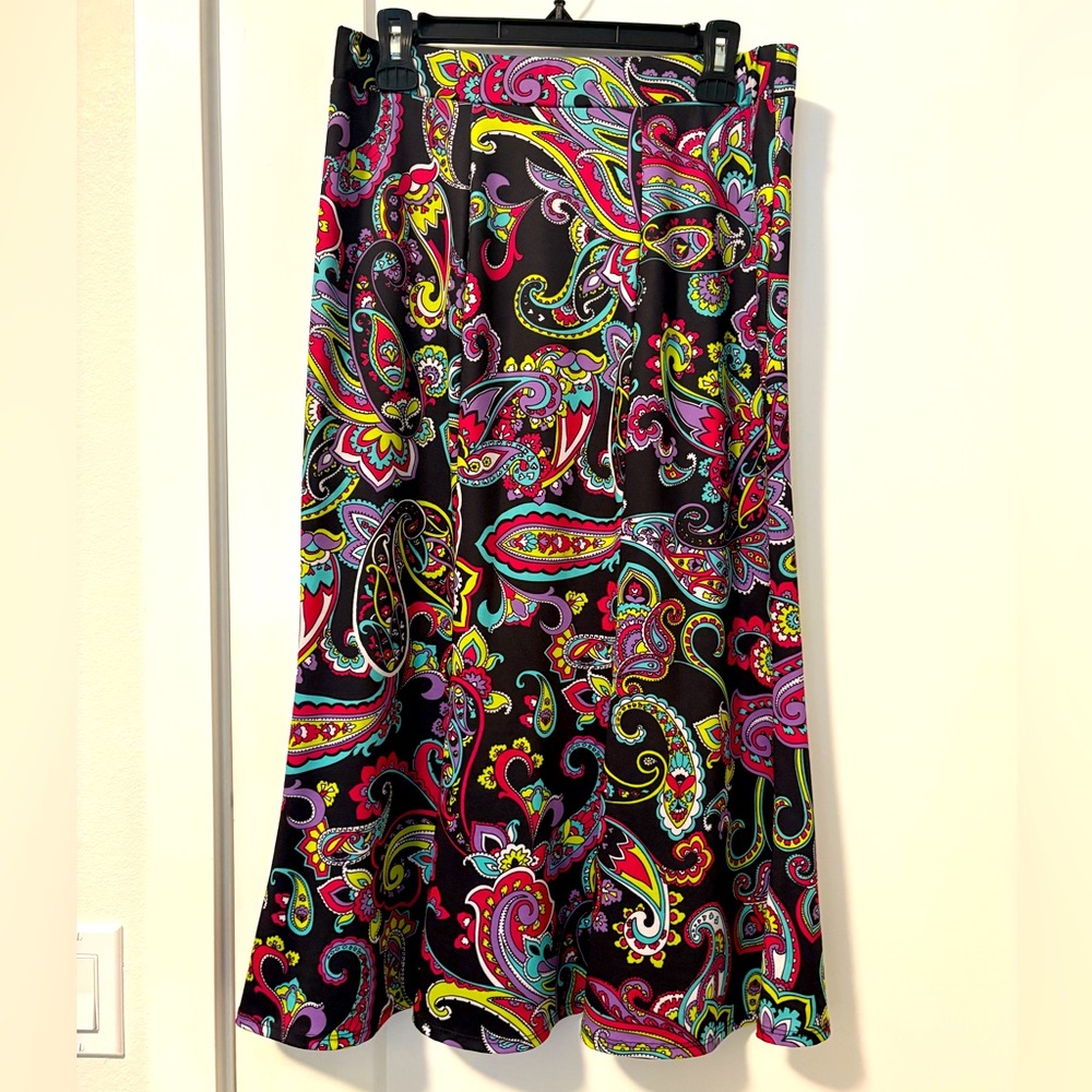 Travel Elements Colorful Skirt